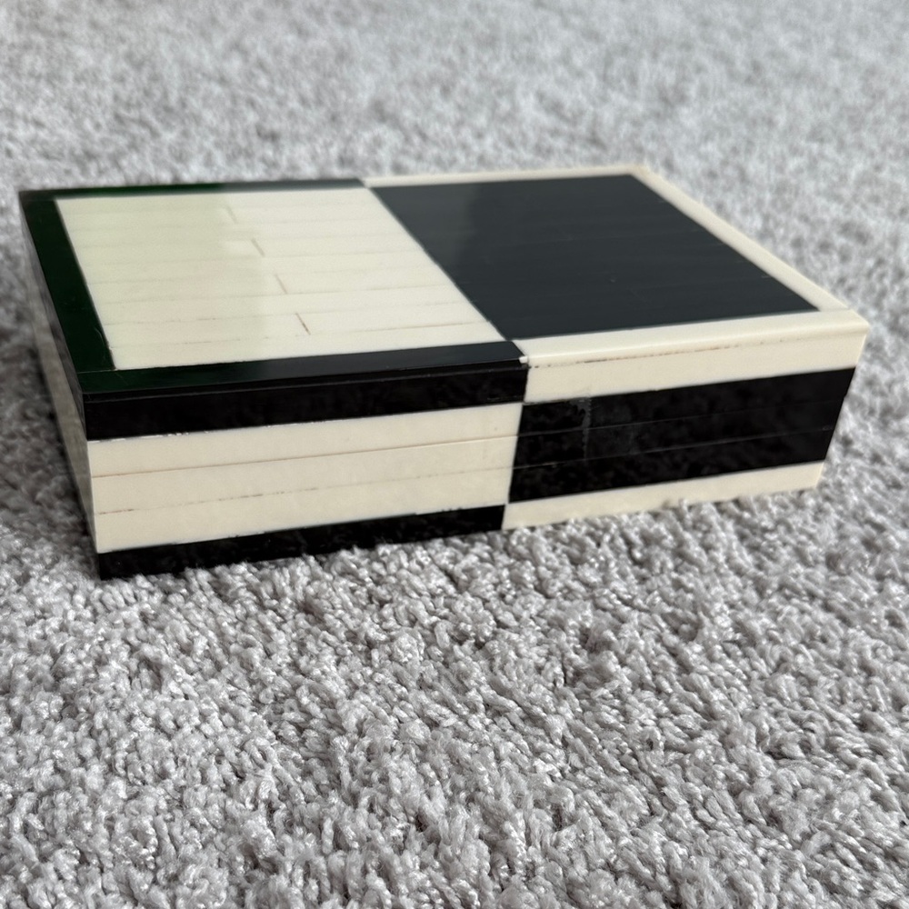 Black and White Geometric Box